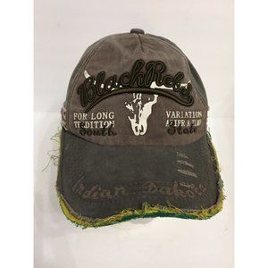 Black Rebel Indian Dakota Distress Adjustable Casual Outdoor Hat